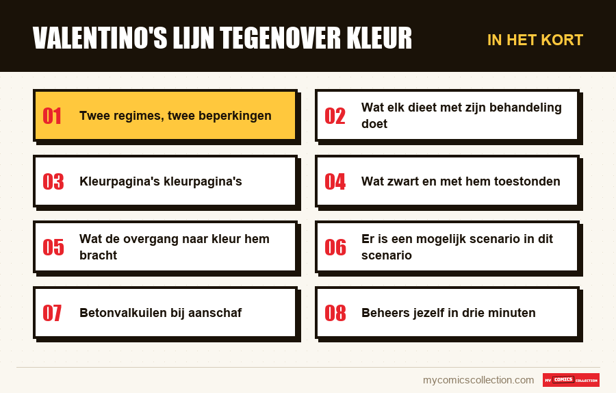 In het kort : Valentino's lijn tegenover kleur