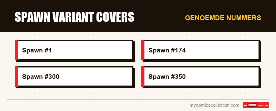 Genoemde nummers : Spawn Variant Covers