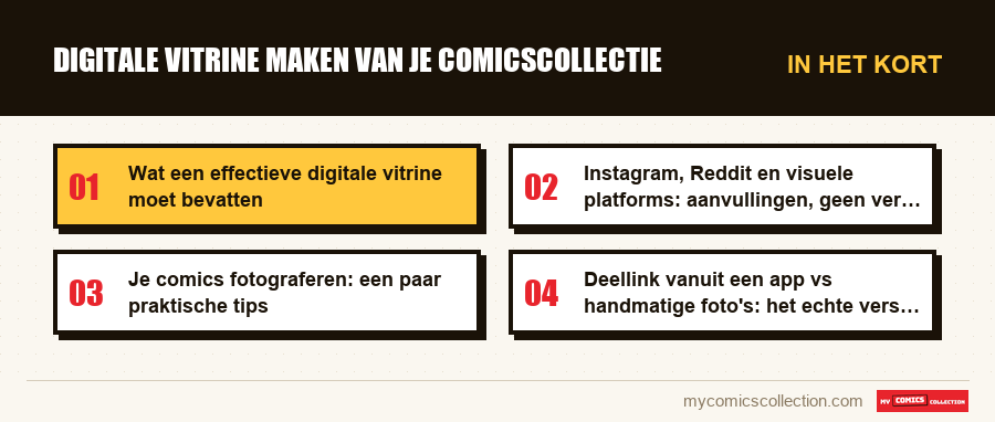 In het kort : Digitale vitrine maken van je comicscollectie