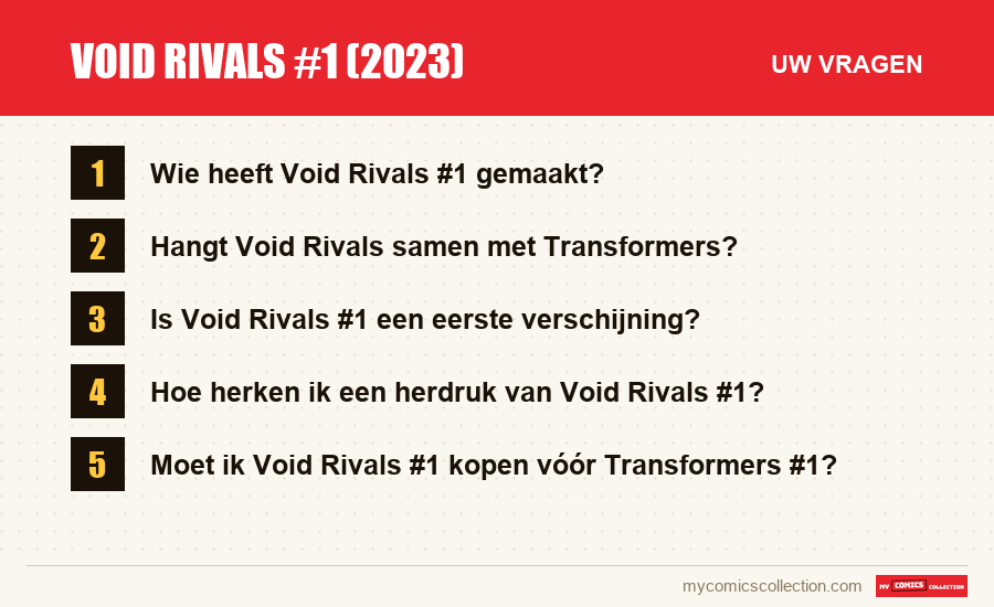Void Rivals #1 (2023): de veelgestelde vragen die dit artikel beantwoordt