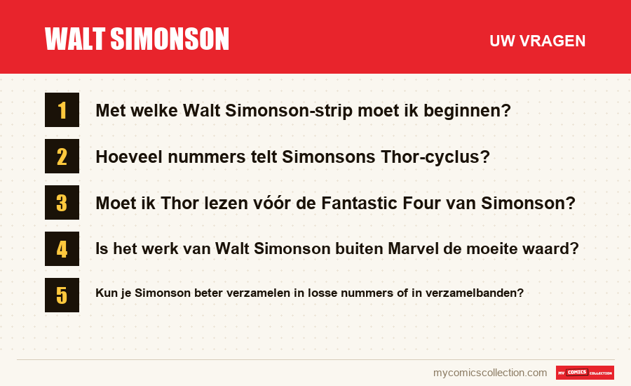 Walt Simonson: de veelgestelde vragen die dit artikel beantwoordt