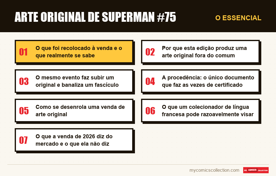 O essencial : Arte original de Superman #75