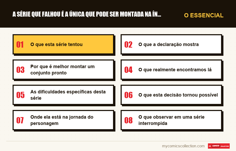 O essencial : A série que falhou é a única que pode ser montada na íntegra