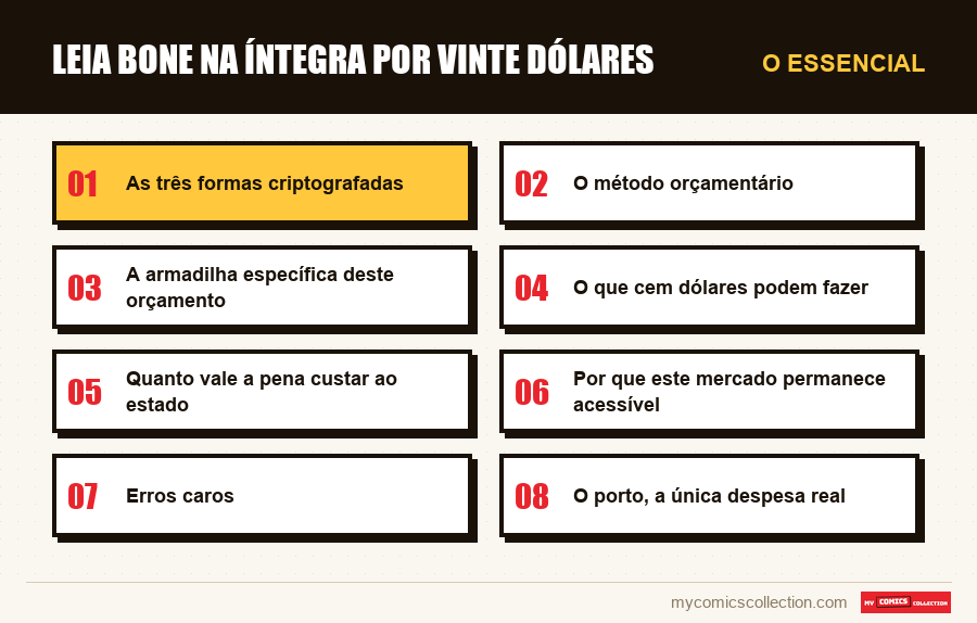 O essencial : Leia Bone na íntegra por vinte dólares