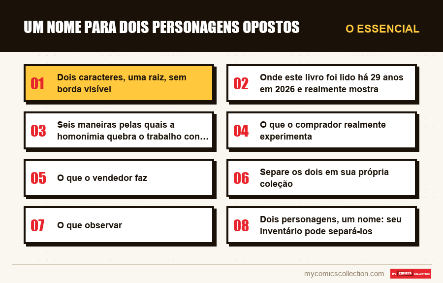 O essencial : Um nome para dois personagens opostos