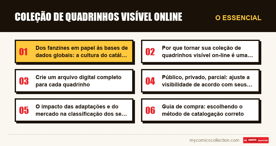 O essencial : coleção de quadrinhos visível online