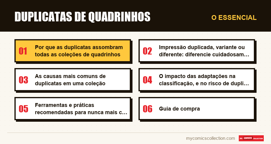 O essencial : Duplicatas de quadrinhos