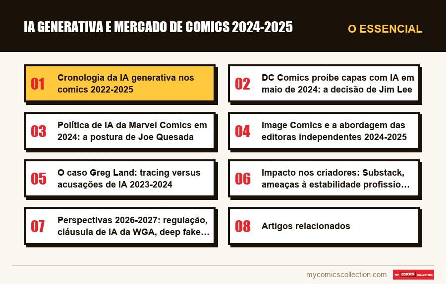 O essencial : IA generativa e mercado de comics 2024-2025