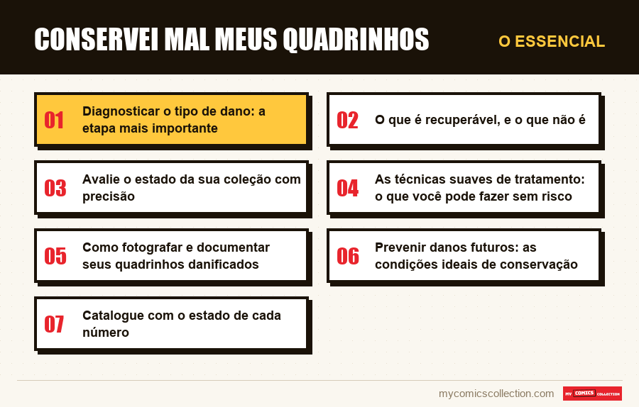 O essencial : Conservei mal meus quadrinhos