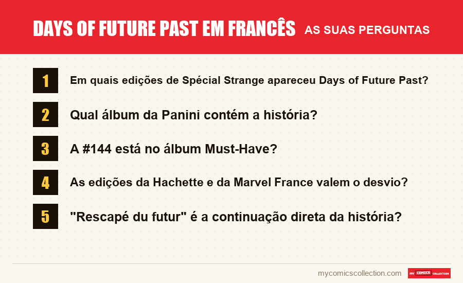 Days of Future Past em francês: as perguntas frequentes respondidas neste artigo