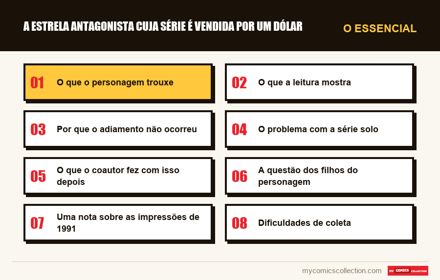 O essencial : A estrela antagonista cuja série é vendida por um dólar