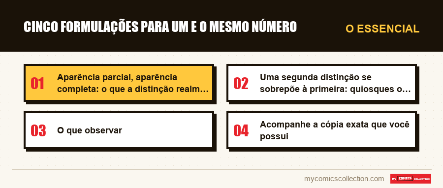 O essencial : Cinco formulações para um e o mesmo número