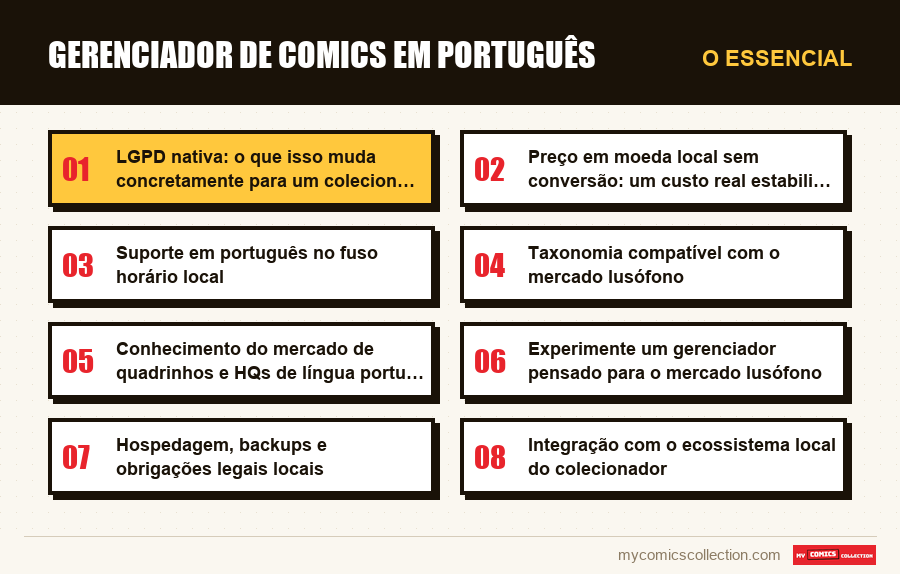 O essencial : Gerenciador de comics em português