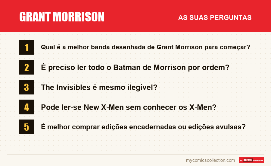 Grant Morrison: as perguntas frequentes respondidas neste artigo