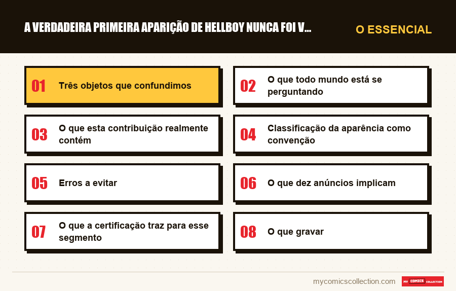 O essencial : A verdadeira primeira aparição de Hellboy nunca foi vendida 