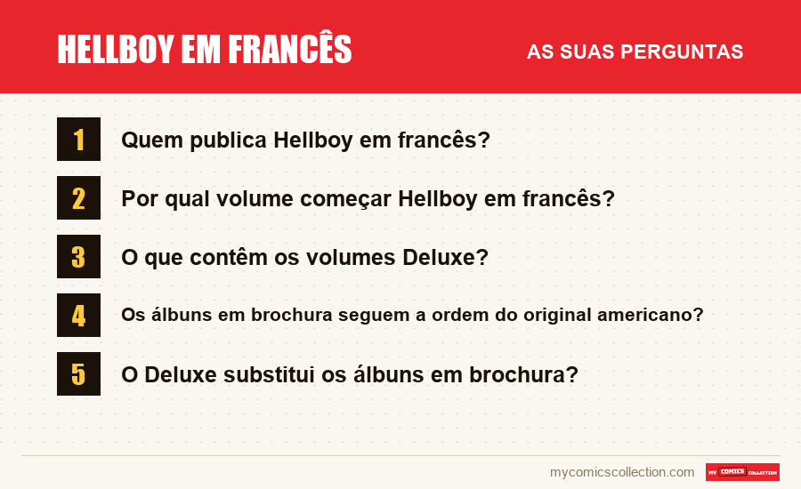 Hellboy em francês: as perguntas frequentes respondidas neste artigo