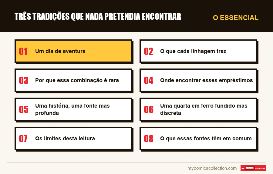 O essencial : Três tradições que nada pretendia encontrar