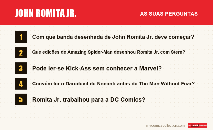 John Romita Jr.: as perguntas frequentes respondidas neste artigo