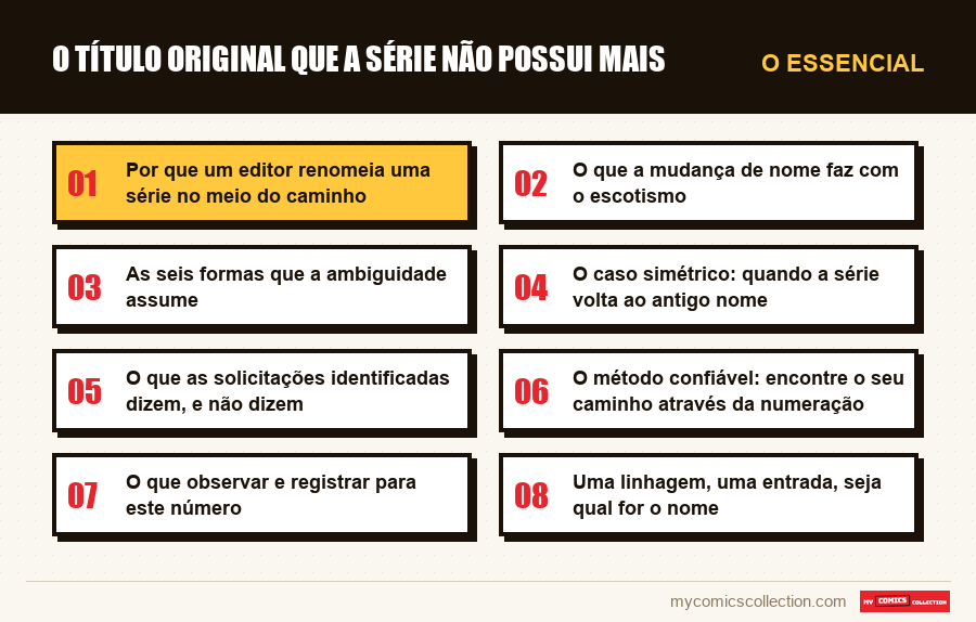 O essencial : O título original que a série não possui mais