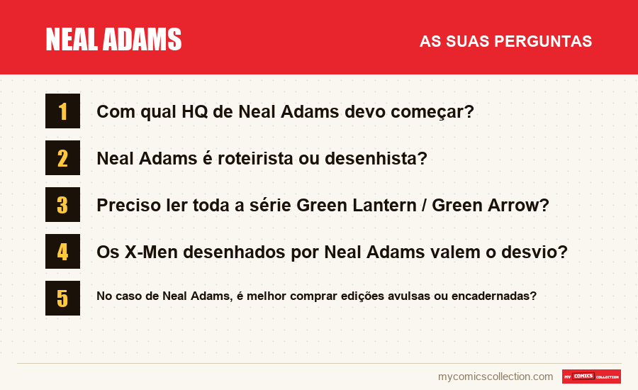 Neal Adams: as perguntas frequentes respondidas neste artigo