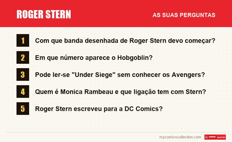 Roger Stern: as perguntas frequentes respondidas neste artigo