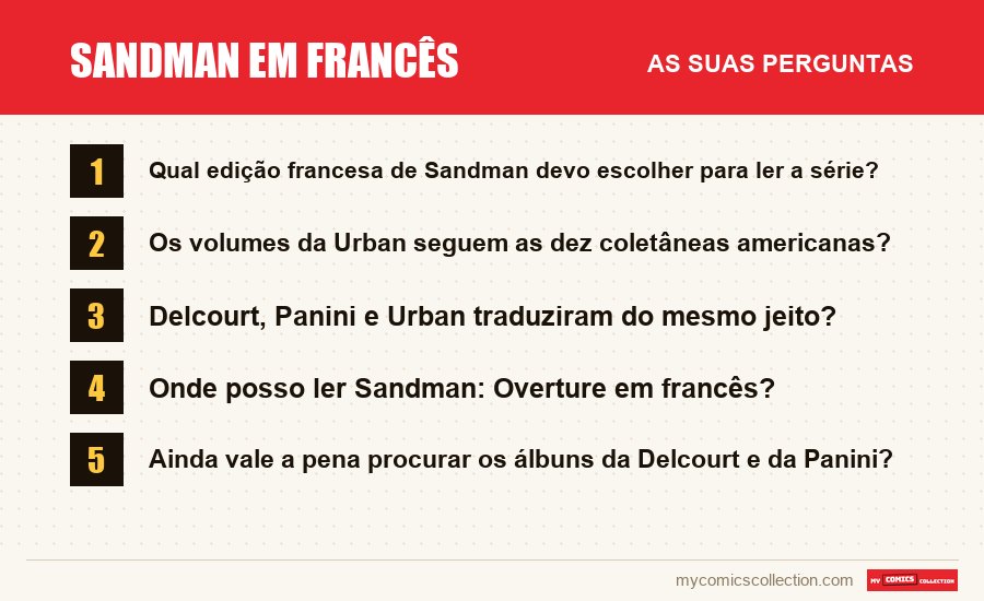 Sandman em francês: as perguntas frequentes respondidas neste artigo