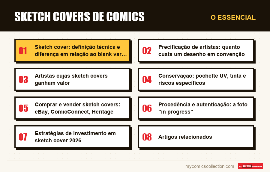 O essencial : Sketch Covers de Comics