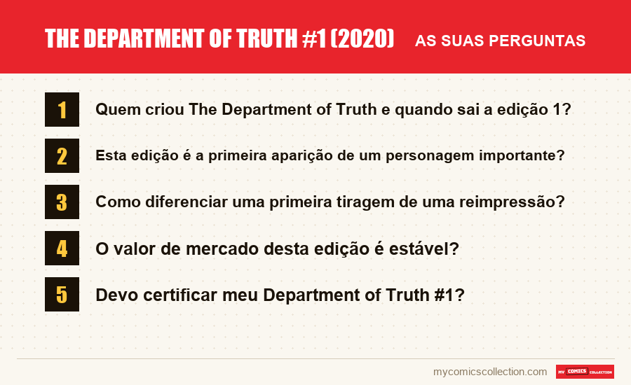 The Department of Truth #1 (2020): as perguntas frequentes respondidas neste artigo