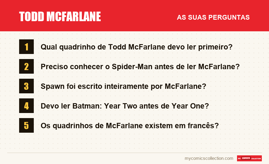 Todd McFarlane: as perguntas frequentes respondidas neste artigo