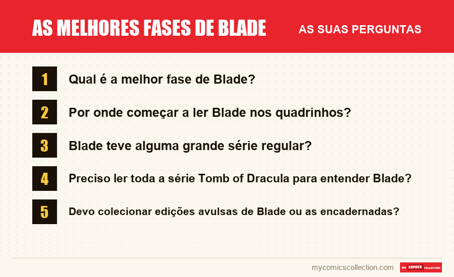As melhores fases de Blade: as perguntas frequentes respondidas neste artigo