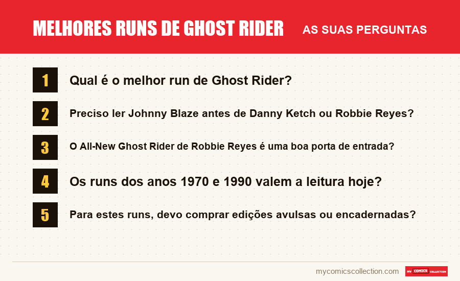Melhores runs de Ghost Rider: as perguntas frequentes respondidas neste artigo
