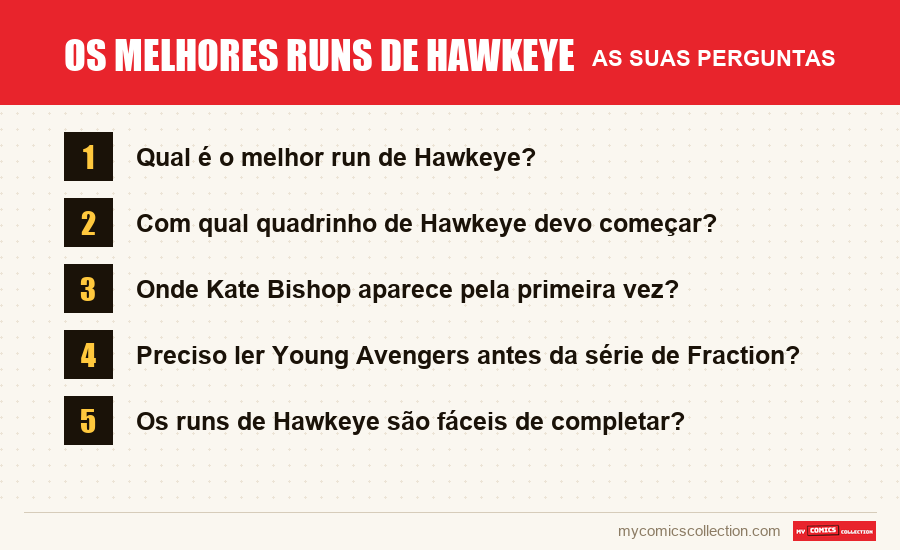 Os melhores runs de Hawkeye: as perguntas frequentes respondidas neste artigo