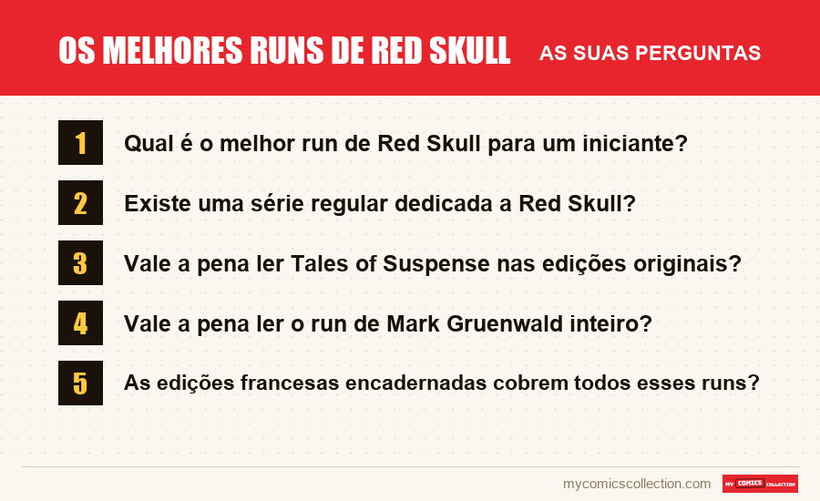 Os melhores runs de Red Skull: as perguntas frequentes respondidas neste artigo