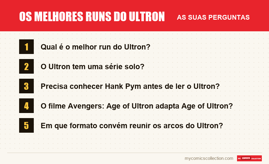 Os melhores runs do Ultron: as perguntas frequentes respondidas neste artigo