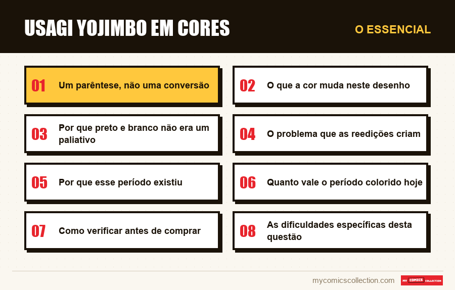 O essencial : Usagi Yojimbo em cores
