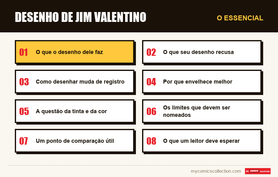 O essencial : Desenho de Jim Valentino