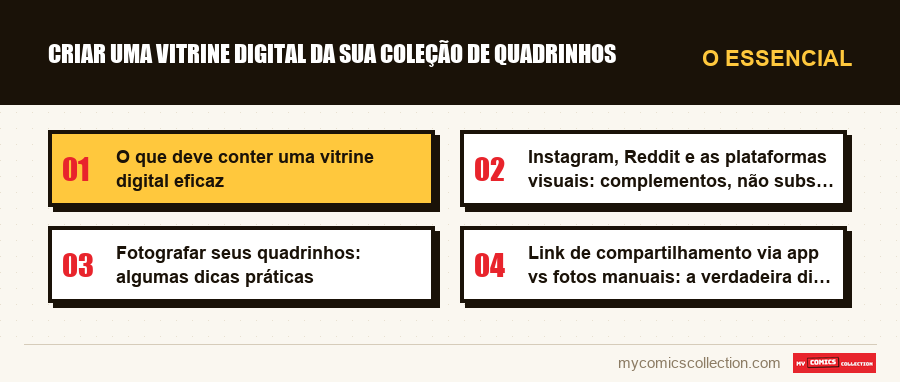 O essencial : Criar uma vitrine digital da sua coleção de quadrinhos