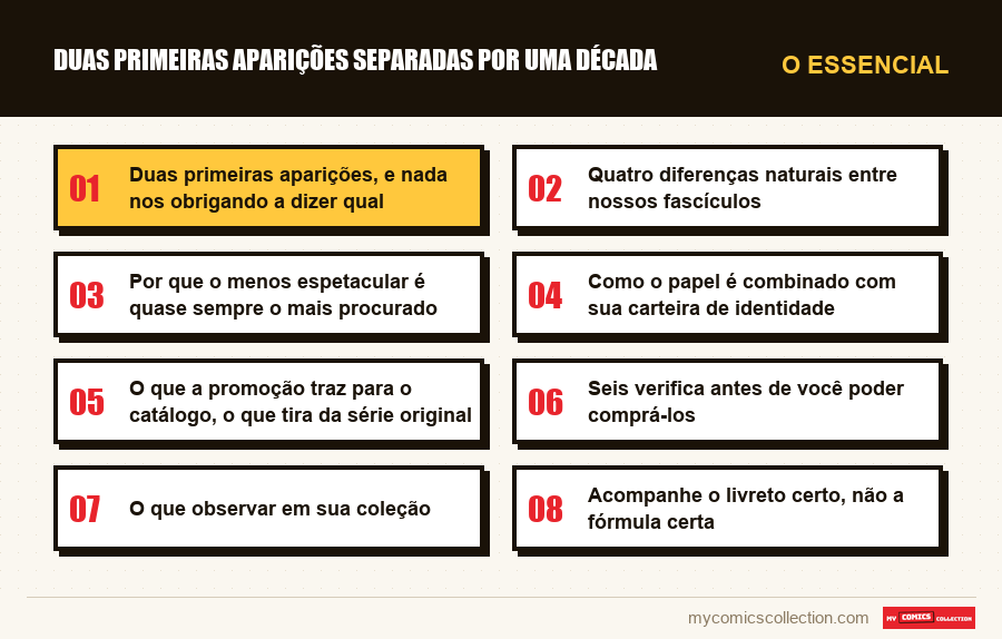 O essencial : Duas primeiras aparições separadas por uma década